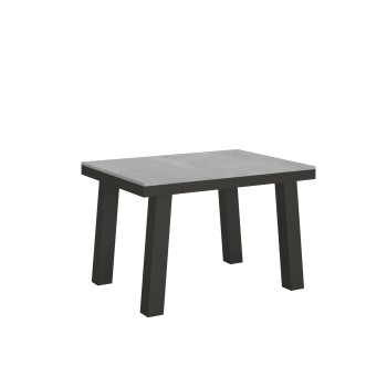Bridge Evolution Tisch – Ausziehtisch 90 x 120/224 cm, Bridge Evolution Weiße Esche mit anthrazitfarbenem Gestell