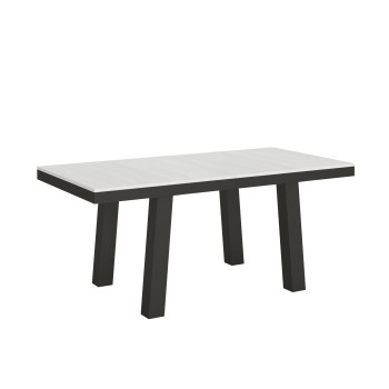 Bridge Evolution Tisch – Ausziehtisch 90 x 180/284 cm, Bridge Evolution Gestell aus weißer Esche und Anthrazit