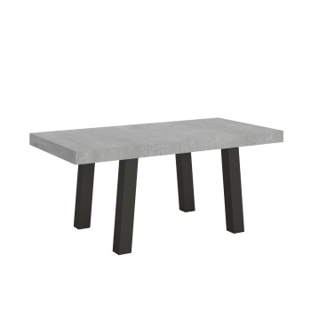 Bridge Tisch – Ausziehtisch 90 x 180/284 cm, Gestell: Bridge, Weiß-Esche, Anthrazit