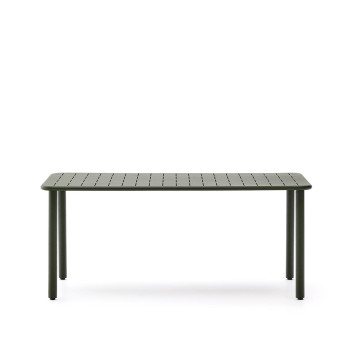 Brai-Gartentisch aus dunkelgrau verzinktem Stahl, 180 x 90 cm