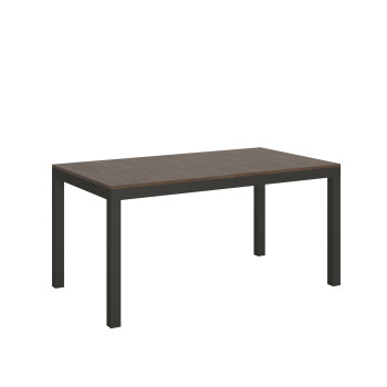 Ausziehtisch Everyday Evolution, anthrazitfarbene Beine und Gestell, D.90 - Ausziehtisch 90x160/420 cm, Everyday Evolution Weiße Esche mit anthrazitfarbenen Beinen und Gestell