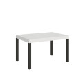 Ausziehbarer Alltagstisch 80x140/224 cm mit anthrazitfarbenem Gestell