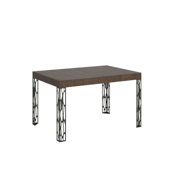 Ghibli Tisch – Ausziehtisch 90 x 140/244 cm, Ghibli Weiß-Esche Anthrazit-Gestell