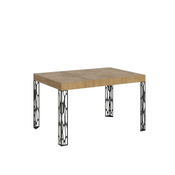 Ghibli Tisch – Ausziehtisch 90 x 140/244 cm, Ghibli Weiß-Esche Anthrazit-Gestell
