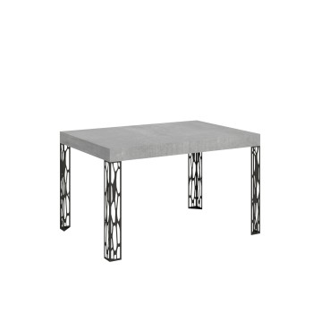 Ghibli Tisch – Ausziehtisch 90 x 140/244 cm, Ghibli Weiß-Esche Anthrazit-Gestell