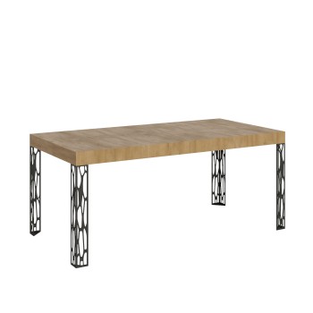 Ghibli Tisch – Ausziehtisch 90 x 180/284 cm, Ghibli Weiß-Esche Anthrazit-Gestell