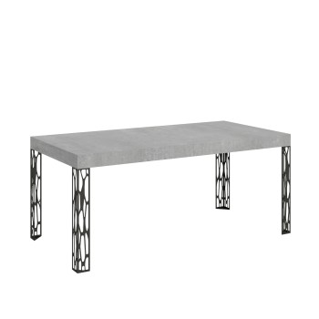 Ghibli Tisch – Ausziehtisch 90 x 180/284 cm, Ghibli Weiß-Esche Anthrazit-Gestell