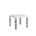 Ausziehtisch Ghibli 90x90/246 cm mit anthrazitfarbenem Gestell