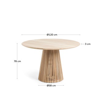 Jeanette Tisch Ø 120 cm natur