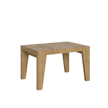 Naxy Tisch D.90 – Ausziehtisch 120/380 x 90 cm, Naxy Esche weiß