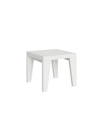 Naxy Tisch D.90 – Ausziehtisch 90/246x90 cm, Naxy Esche weiß