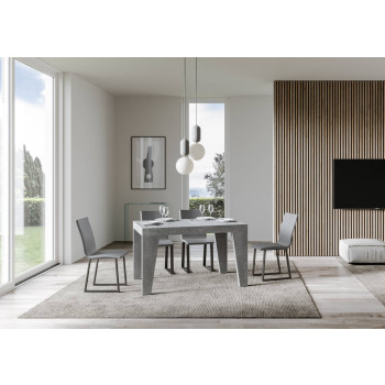 Naxy Premium Tisch D.90 – Ausziehtisch 140/400 x 90 cm, Naxy Premium Esche weiß