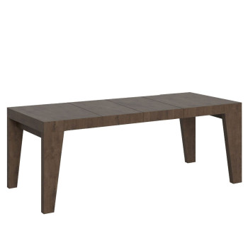 Naxy Premium Tisch D.90 – Ausziehtisch 160/264 x 90 cm, Naxy Premium Esche weiß