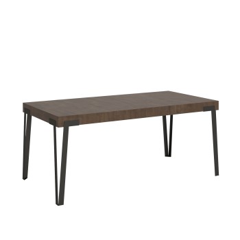 Rio Tisch – Ausziehtisch 90 x 180/284 cm, Rio Weiß-Esche Anthrazit-Gestell