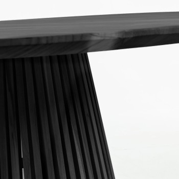 Jeanette runder Tisch aus Massivholz
