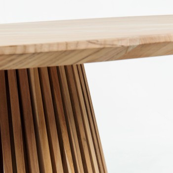 Jeanette runder Tisch aus Massivholz