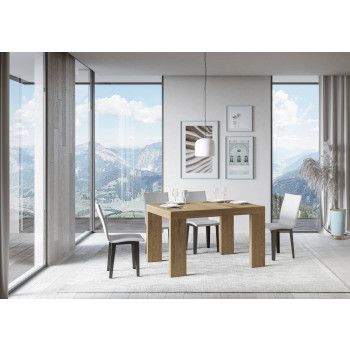 Roxell Tisch D.90 – Ausziehtisch 140/244 x 90 cm, Roxell Weiß-Esche