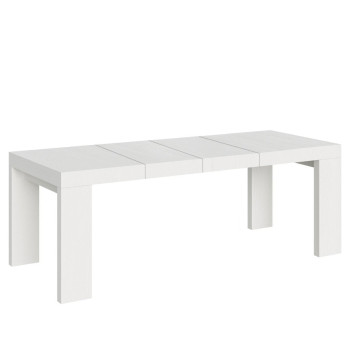 Roxell Premium Tisch D.90 – Ausziehtisch 180/440 x 90 cm, Roxell Premium Weiß-Esche