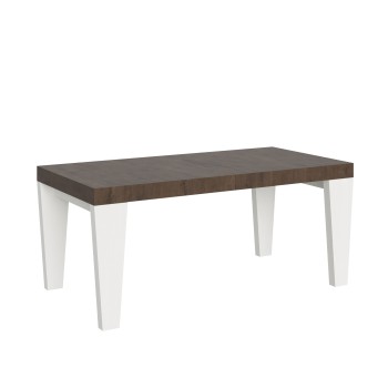 Spimbo Mix Tisch – Ausziehtisch 90 x 180/284 cm, Spimbo Mix mit Tischplatte aus weißer Esche und Beinen aus Walnussholz.