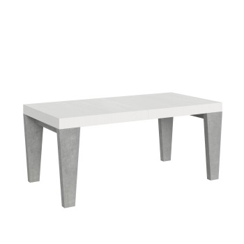 Spimbo Mix Tisch – Ausziehtisch 90 x 180/284 cm, Spimbo Mix mit Tischplatte aus weißer Esche und Beinen aus Walnussholz.