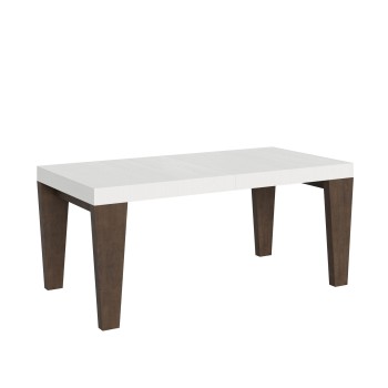 Spimbo Mix Tisch – Ausziehtisch 90 x 180/284 cm, Spimbo Mix mit Tischplatte aus weißer Esche und Beinen aus Walnussholz.