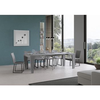 Spimbo Tisch D.90 – Ausziehtisch 90/246x90 cm, Spimbo Weißesche