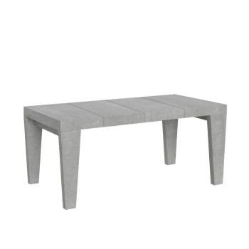 Spimbo Premium Tisch D.90 – Ausziehtisch 120/224 x 90 cm, Spimbo Premium Weiß-Esche