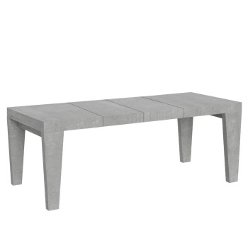 Spimbo Premium Tisch D.90 – Ausziehtisch 160/420x90 cm, Spimbo Premium Weiß-Esche
