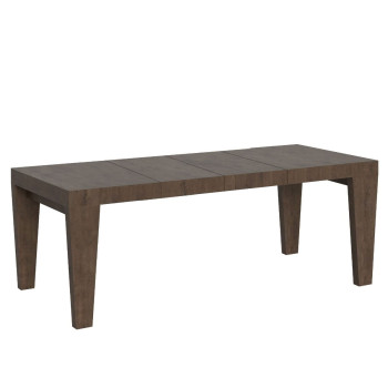 Spimbo Premium Tisch D.90 – Ausziehtisch 180/284 x 90 cm, Spimbo Premium Weiß-Esche