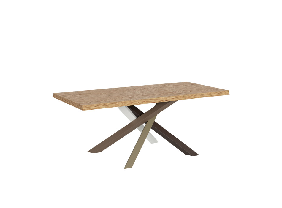 Versalux Tischbeine aus massivem, gerindetem Holz, 4er-Pack – Ausziehtisch 90 x 180/230 cm, Versalux Eichenholzbeine, 4er-Pack
