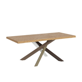 Versalux Tischbeine aus massivem, gerindetem Holz, 4er-Pack – Fester Tisch 90 x 200 cm, Versalux Eichenholzbeine, 4er-Pack