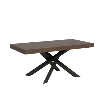 Volantis Tisch mit anthrazitfarbenen Beinen D.90 - Ausziehbarer Tisch 180/284x90 cm Volantis Weißesche mit anthrazitfarbenen Beinen