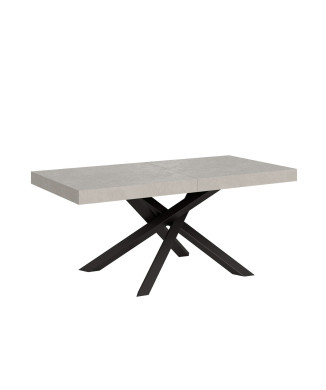 Volantis Tischbeine, anthrazit, P.90 – Ausziehtisch 180/284x90 cm, Volantis Kaschmir, anthrazit