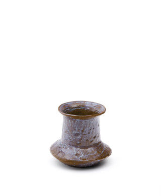 Olaris braune Keramikvase 16 cm