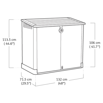 Box na MIDI nástroje Keter Store It Out
