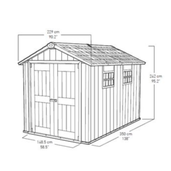 Dům s nářadím v Oaklandu Keter