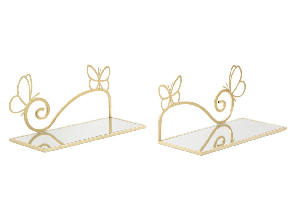 Noční stolky s policemi Butterfly, pár