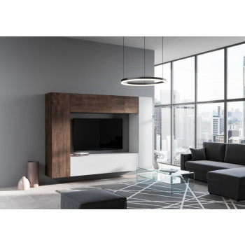 Isoka Compositions - Isoka A06 Nástěnná kompozice do obývacího pokoje Š.254 V.173,6 H.39,2