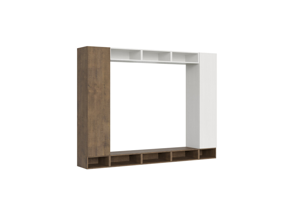 Isoka Compositions - Isoka A107 nástěnná kompozice do obývacího pokoje Š.260 V.194 H.39.2