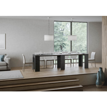 Konzole Allin - Rozkládací konzole 78x47/299 cm Allin špachtle bílá s vnitřními prodlouženími