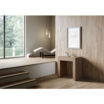 Konzole Allin - Rozkládací konzole 78x47/299 cm Allin špachtle bílá s vnitřními prodlouženími