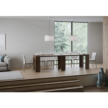 Konzole Allin - Rozkládací konzole 78x47/299 cm Allin špachtle bílá s vnitřními prodlouženími