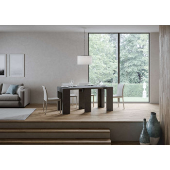 Konzole Allin - Rozkládací konzole 78x47/299 cm Allin špachtle bílá s vnitřními prodlouženími