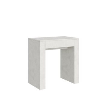 Konzole Allin - Rozkládací konzole 78x47/299 cm Allin špachtle bílá s vnitřními prodlouženími