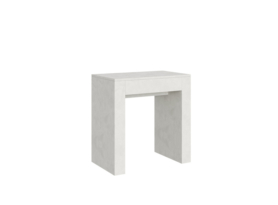 Konzole Allin - Rozkládací konzole 78x47/299 cm Allin špachtle bílá s vnitřními prodlouženími