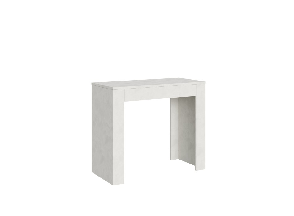 Konzola Emy - Rozkládací konzola 90x42/302 cm Emy bílá špachtle