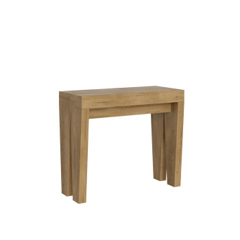 Konzolový stolek Spimbo - Rozkládací konzolový stolek 90x40/300 cm Spimbo bílý jasan