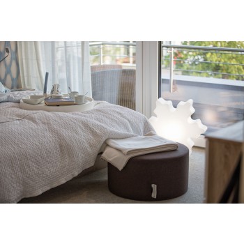 60cm svítící sněhový krystal 32436W Design 8 ročních období