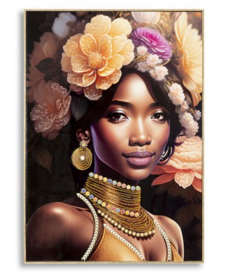 OBRAZ NA PLÁTNO S RÁMEM ZENA -A-