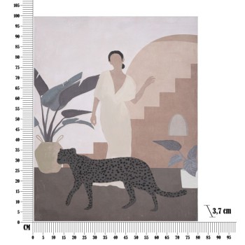 OBRAZ NA PLÁTNĚ DÁMA -C-